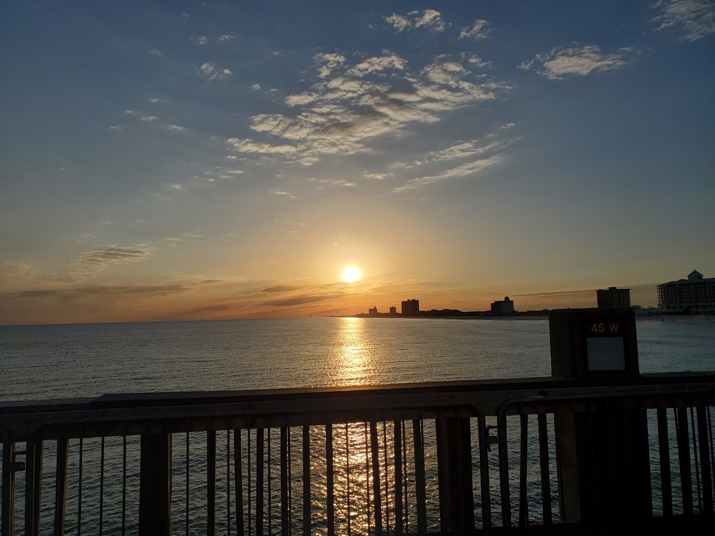 A sweet sunset over Pensacola Beach a few years ago! 🥰